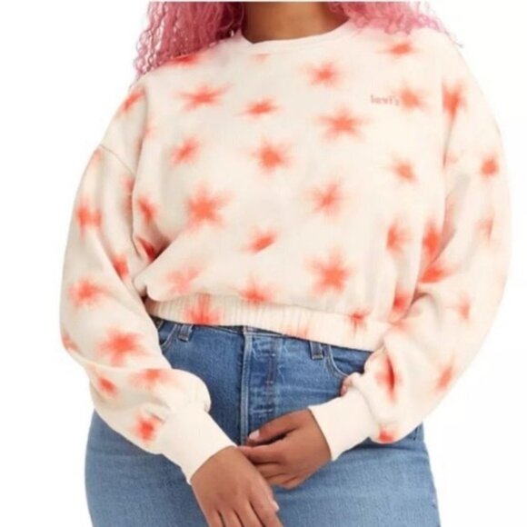 XXL Levi's Women's Sporty Cinch Cropped Sweatshirt - Picture 1 of 3